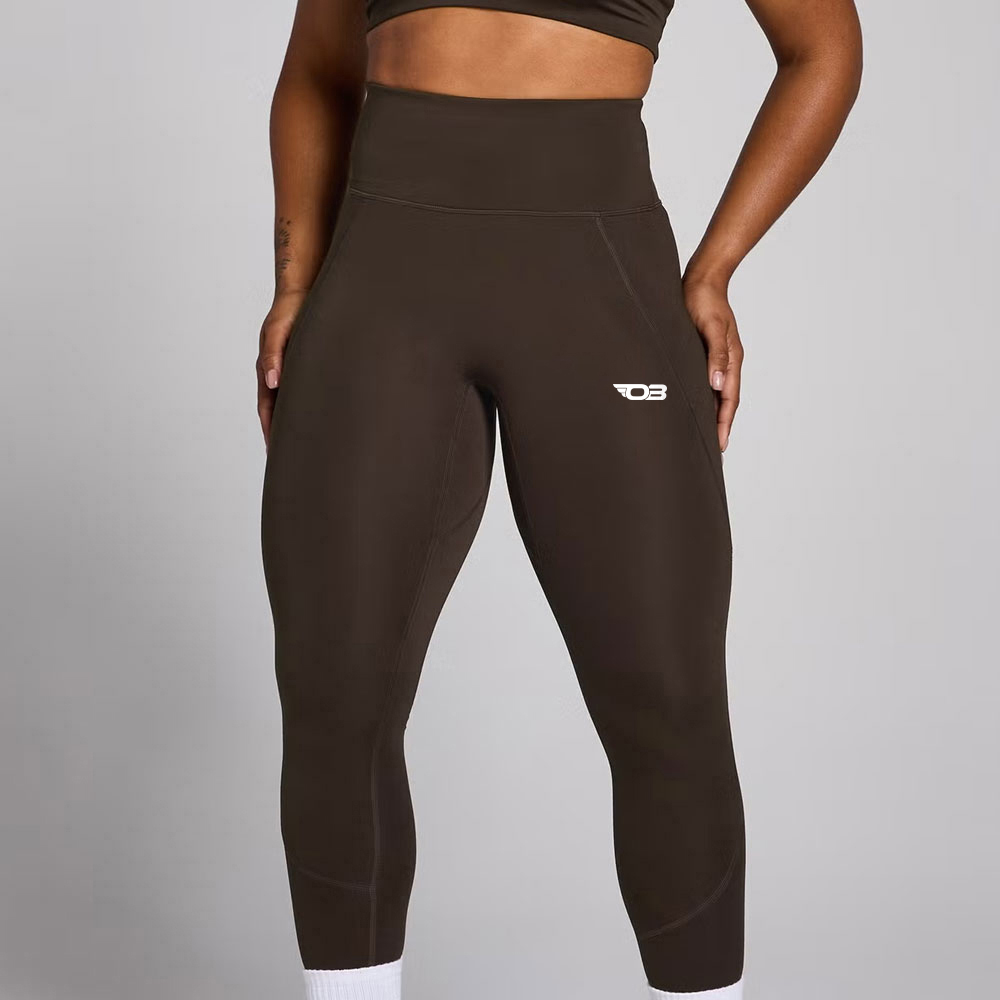 Graphic Training Leggings – Coffee