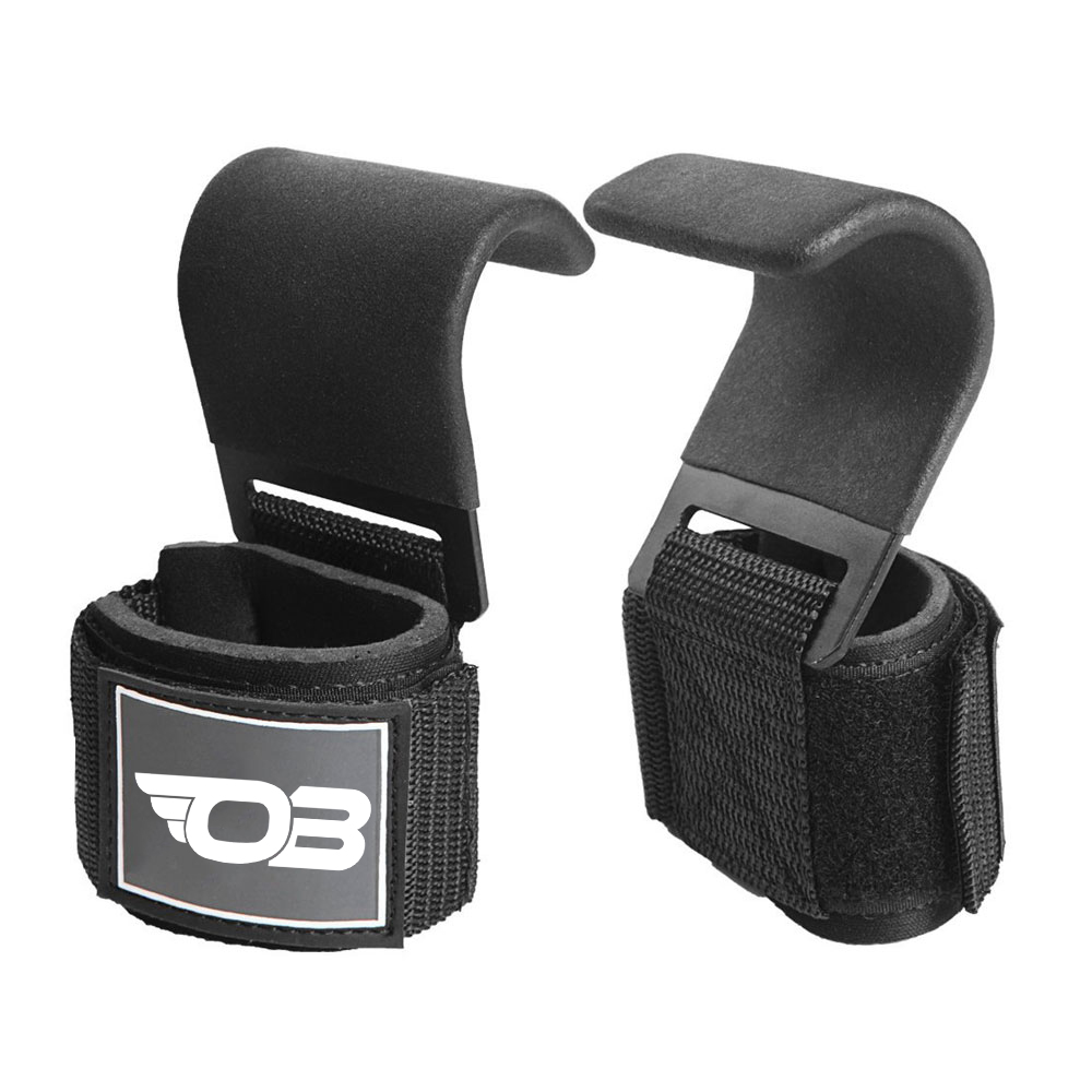 Padded Wrist Support Hooks for Secure Lifting