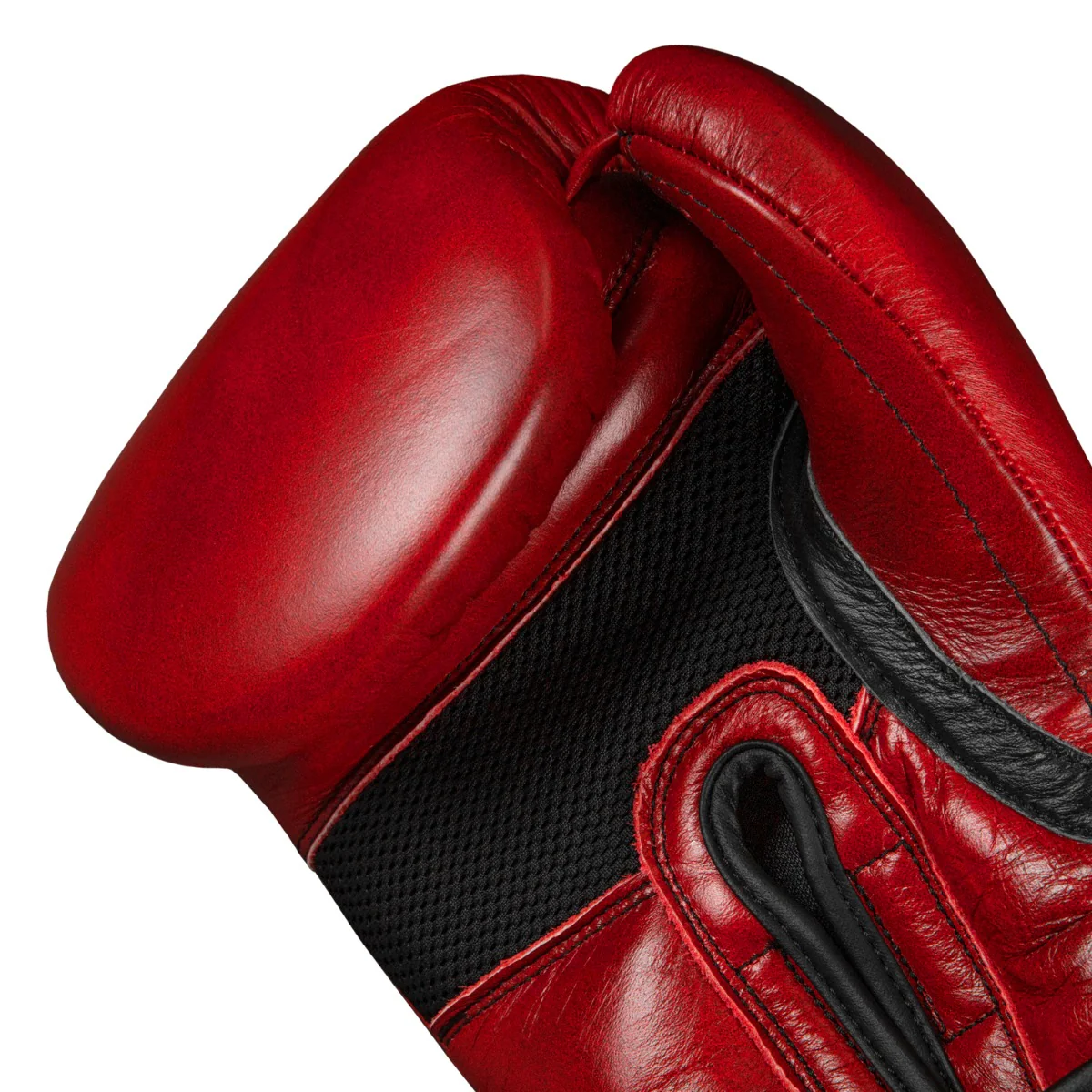 Boxing Blood Red Leather Training Boxing Gloves - Image 3
